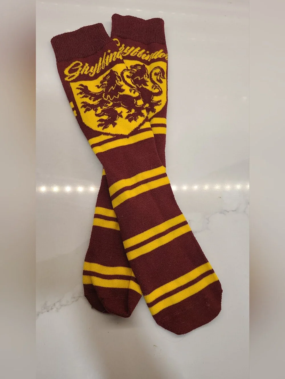 Gryffindor Maroon & Yellow Socks